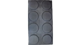 Resim Pastry Planet Delikli 8 Li Burger Silikon Kalıp 40CM*60CM 