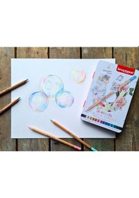 Resim Expression 12 Renk Kuru Boya Pastel Renkler Metal Kutu 