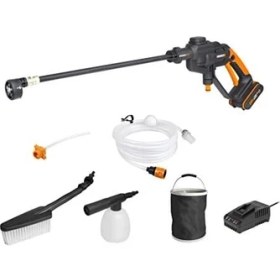 Resim Worx WG620E.2 20VOLT 2.0AH. Li-Ion 24 Bar Basınçlı Yıkama Tabancası + 4 Parça Yıkama Seti 