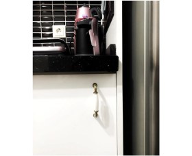 Resim Eym Porselen Mobilya Dolap Kulp 96 mm Antik Sarı 