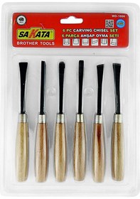 Resim YSB SAKATA 6 PRÇ AHŞAP OYMA SETİ 160 MM 