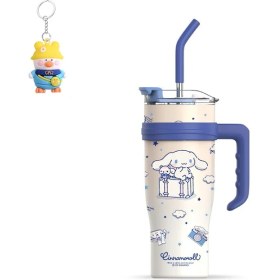 Resim Runxi Life Hall Sanrio Big Mac Termos Bardağı Büyük Kapasiteli Su Bardağı Pipetli Buz Bardağı Araba Bardağı (Yurt Dışından) 
