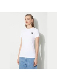 Resim Beyaz The North Face Kadın T-shirt Ss Box Nse Slitee Nf0a87nmfn41 Beyaz 