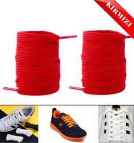 Resim AiryFooT Ayakkabı Bağcığı 120 cm Yassı Converse Kırmızı 1 Çift 