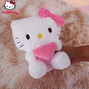 Resim Merhaba kedi ve benim melodisi peluş için sevimli Sanrio - Kalplerle sevimli pembe beyaz dolgulu hayvanlar, Sevgililer Günü, Noel ve mevsim dekorasyonu için mükemmel hediye 