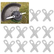 Resim Hangfox 10 Adet Çim Biçme Makinesi Metal Bıçağı - Polycut 2-2, Fsa 45 Uyumlu - Dayanıklı Paslanmaz Çelik - Oem Yerine Geçici 40080071000 - Bahçe Bakımı Aracı 