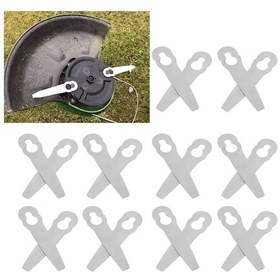 Resim Hangfox 10 Adet Çim Biçme Makinesi Metal Bıçağı - Polycut 2-2, Fsa 45 Uyumlu - Dayanıklı Paslanmaz Çelik - Oem Yerine Geçici 40080071000 - Bahçe Bakımı Aracı 
