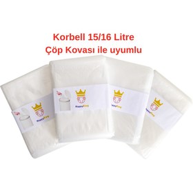 Resim NappyKing Korbell Çöp Poşeti , 15/16lt Uyumlu, 4 Adet - 2.000 Bez Kapasitesi, Kirli Bebek Bezleri Için Ideal 