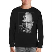 Resim Breaking Bad - Who Knocks Walter White Siyah Çocuk Sweatshirt 