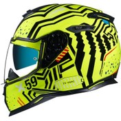 Resim Nexx Sx.100 Enigma Neon Sarı - Siyah Kask 