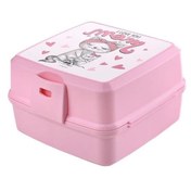 Resim Kendiliğinden Kaşık Çatallı Beslenme Kutusu 4 Bölmeli Çocuk Beslenme Kabı Saklama Kutusu 