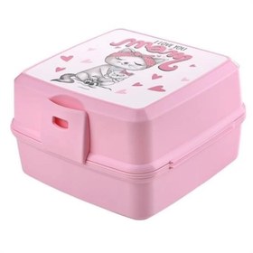 Resim Kendiliğinden Kaşık Çatallı Beslenme Kutusu 4 Bölmeli Çocuk Beslenme Kabı Saklama Kutusu 