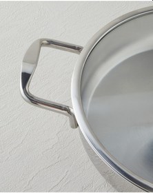 Resim Glow Çelik Sığ Tencere 26x6 Cm Silver Silver 