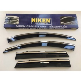 Resim Niken Toyota Hılux Kromlu Cam Rüzgarlığı Krom Rüzgarlık 2015 - 2020 