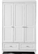 Resim Boss 3 Kapılı Dolap, Bebek Ve Genç Odası Dolap Beyaz 