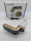 Resim EFGARAGE Carg7 Oto Çakmaklık Araç Kiti Fm Transmitter Bluetooth Kablosuz Usb Mp3 Çalar Kart Girişli Aux 