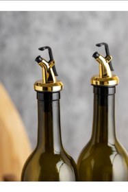 Resim Trend Home Life 2 li Gold Yağdanlık Başlığı Damlatmaz Yağdanlık Tıpası 