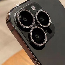 Resim 3 adet Bling Kamera Lens Ekran Koruyucu for iphone 16 Pro Max/16 Pro/16/15 Pro Max/15 Pro/14-11 Serisi için: 20+ Rhinestone Kenar & Eagle Eye HD Netlik - 9H Anti-Çizik Cam, Gece Şarkları, Sosyal Medya Estetiği ve Lüks Stil için Flash-Compatibilite Tasarımı (Kabarcıksız Kiti ve Telefon Kılıfı Dostu Kenarlar) 