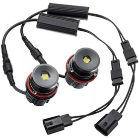 Resim Aubyhe Bmw E39 E53 E60 E63 İçin 40w 4led Xt-e Melek Gözü Far Ampulü, 1600lm Parlaklık, Alüminyum Gövde 