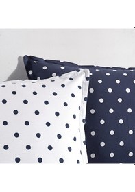 Resim Coté Blanc Dots Mavi %100 Pamuk Çift Kişilik Nevresim Takımı Mavi 
