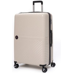 Resim Elatae Exclusive Pro Polipropilen Kırılmaz 2'li Valiz Seti Büyük Boy - Kabin Boy Bej - Antrasit 5239 Bej - Gri 