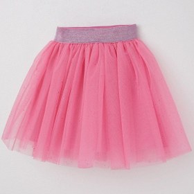 Resim Breeze Kız Çocuk Tütü Etek Simli Beli Lastikli 5-10 Yaş, Pembe Pembe 