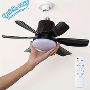 Resim 1 Akıllı Tavan Fanı Işığı Uzaktan Kumanda ile, E26/E27 Taban, Kolay Kurulum - Ayarlanabilir LED Akıllı Işık Şeridi, Zamanlayıcı ile, 6 Bıçak, 3 Hız Ayarı, Renk Sıcaklığı 3000K ila 6500K, Yatak Odası, Mutfak, Oturma Odası, Dolap ve Garaj için İdeal, Garaj Tavan Fanı | Modern Tavan Fanı | Ayarlanabilir Fan Hızları, Oturma Odası için Tavan Fanı 