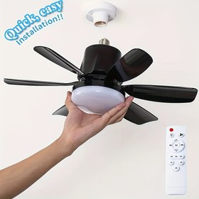Resim 1 Akıllı Tavan Fanı Işığı Uzaktan Kumanda ile, E26/E27 Taban, Kolay Kurulum - Ayarlanabilir LED Akıllı Işık Şeridi, Zamanlayıcı ile, 6 Bıçak, 3 Hız Ayarı, Renk Sıcaklığı 3000K ila 6500K, Yatak Odası, Mutfak, Oturma Odası, Dolap ve Garaj için İdeal, Garaj Tavan Fanı | Modern Tavan Fanı | Ayarlanabilir Fan Hızları, Oturma Odası için Tavan Fanı 
