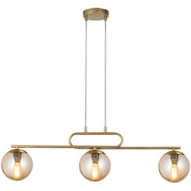 Resim RONİSU AYDINLATMA Lioren Camlı Yemek Masası Avize RA-AVZ- 5647-29-81 