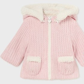 Resim Mayoral Kışlık Kız Bebek Çift Taraflı Kapşonlu Mont Ceket Pembe - Pembe / 12 Ay 