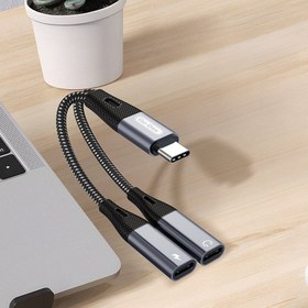 Resim Go Des GD-UC163 Type-C 2in1 Şarj ve Ses Kablosu - Siyah 
