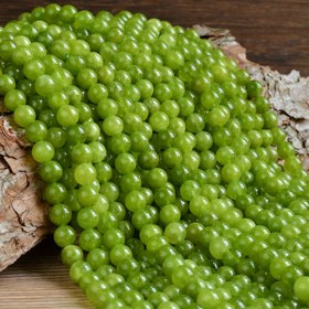 Resim 4, 6, 8 ve 10 mm boyutlarında DIY takı yapımı için doğal zeytin yeşili peridot pati kristal yuvarlak boncuklar, bilezikler ve kolyeler dahil. 