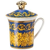 Resim Versace 30. Yıl Kapaklı Kahve Kupa Floralia Blue 