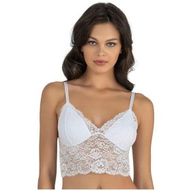Resim Fabony Bayan Dantelli Bralet Sütyen 1120 Beyaz 