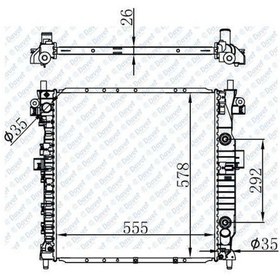 Resim Motor Su Radyatoru Ssangyong Actyon Kyron 504623318 