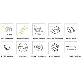 Resim Artemis Halı Gotik 02718b Gri Kemik Modern Desen Halı 160 X 230 