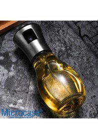Resim 200 ml Paslanmaz Çelik Başlıklı Cam Sprey Yağdanlık - AL3267 