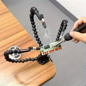 Resim 1 adet Çok Fonksiyonlu Kaynak Standı, Esnek Kol ve Kararlı Taban ile, Elektronik Tamir, Takı Montajı, Model Yapımı, Hobi El Sanatları ve Atölye Görevleri için İdeal, Hassas Yardımcı Araç, Kelepçeleme Tabanı 