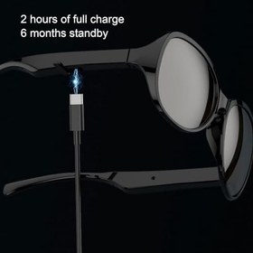Resim AI Çeviri Erkekler Ve Kadınlar İçin Akıllı Gözlük, IP65 Yağmur Evi Bluetooth V5.4 144 Dil Gerçek Zamanlı Çeviri Seyahat İşleri Için Mikrofon Ve Hoparlörlerle Akıllı Güneş Gözlüğü 