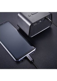 Resim Type-C To 3.5 Mm Konektör Örgülü Aux Ses Kablosu 1 Metre Pl-8858 