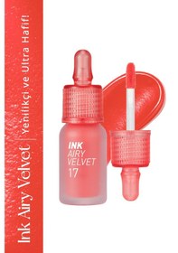 Resim Uzun Süre Kalıcı Hafif Kadife Bitişli Tint Perıpera Ink Airy Velvet 17attached Orange Pink 17 