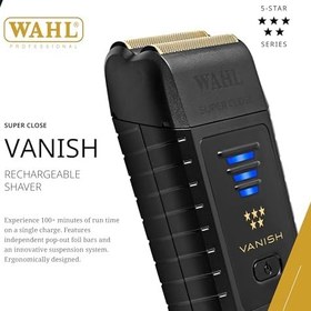 Resim Wahl Professional 5 Yıldızlı Vanish Tıraş Makinesi, Lityum İyon Pil, Açılır Folyo Çubuklar, Ergonomik Tasarım, 100 Dakika Çalışma Süresi, Lityum İyon Pil 