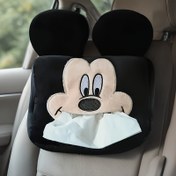 Resim IP Disney Yeni 1 adet Mickey Minnie Karikatür Araba Mendil Kutusu Kol Dayama Kutusu Araba Koltuk Arkası için Çok Fonksiyonlu 