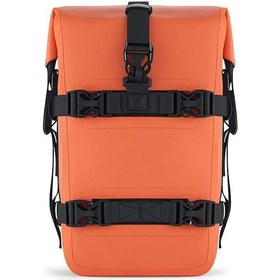 Resim Skycity Motosiklet Çubuğu Çantası - 5-7.7l Su Geçirmez Reflektif Büyük Kapasiteli, Turuncu Turuncu 