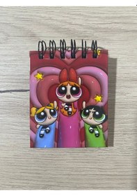 Resim Powerpuff Girls Mini Kapak Not Defteri 50 Sayfa 