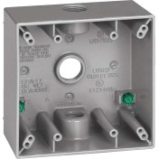 Resim Electric 14352 3/4-Inç 3 Delik Edilir Box, Gri 