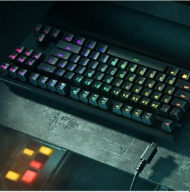 Resim Razer Huntsman V2 TKL Optical Purple Switch RGB Mekanik Gaming Klavye (RZ03-03940300-R3M1) 