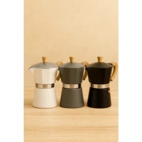 Resim PremiumPort Pratik Ev Tipi 6 Cup Moka Pot Kahve Demleyici, Şık ve Kullanışlı Tasarım 