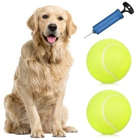 Resim 2 Adet 9.5 İnçlü Hava Dolgulu Felt Ve Kauçuk Tenis Topu - Boş Zaman Aktivitesi İçin 