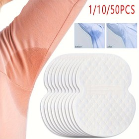 Resim 1/10/50 adet, Yazlık Tek Kullanımlık Koltuk Altı Ter Pedleri, Ultra-İnce Görünmez Tasarım, Hafif ve Nefes Alabilen Koltuk Altı Koruma Pedleri, Dış Mekan Sporları İçin Uygun 